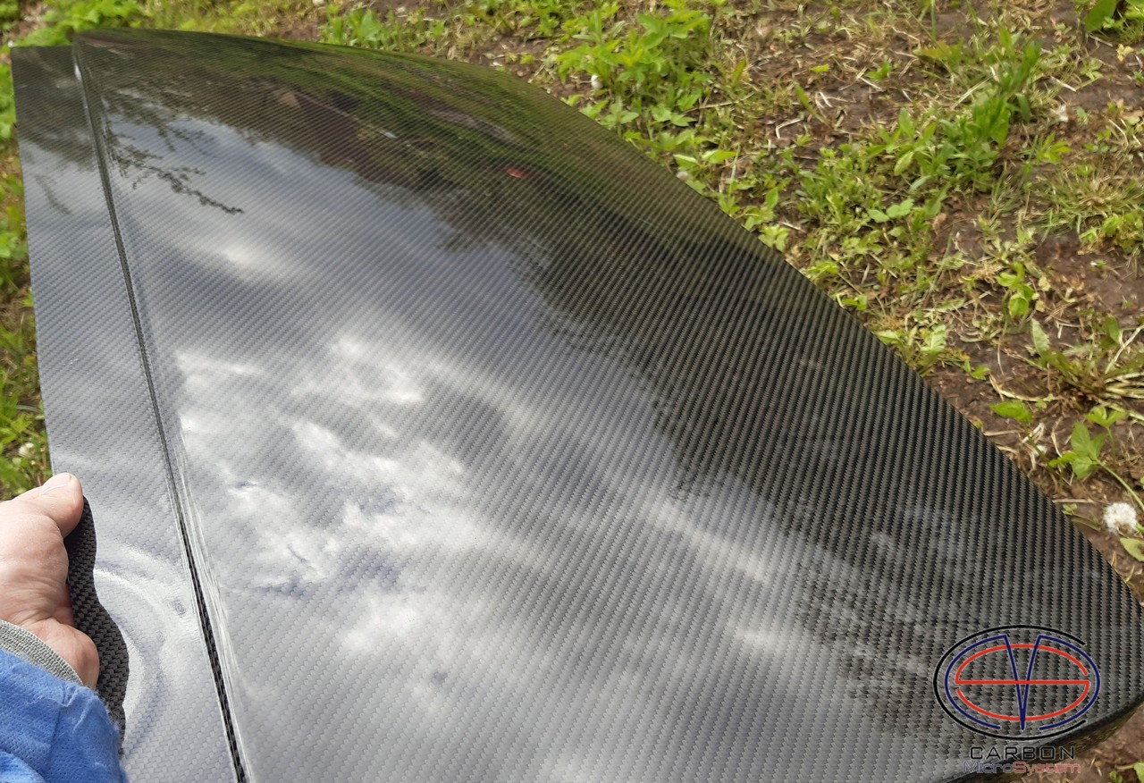 Sunroof delete panel from Carbon Fiber