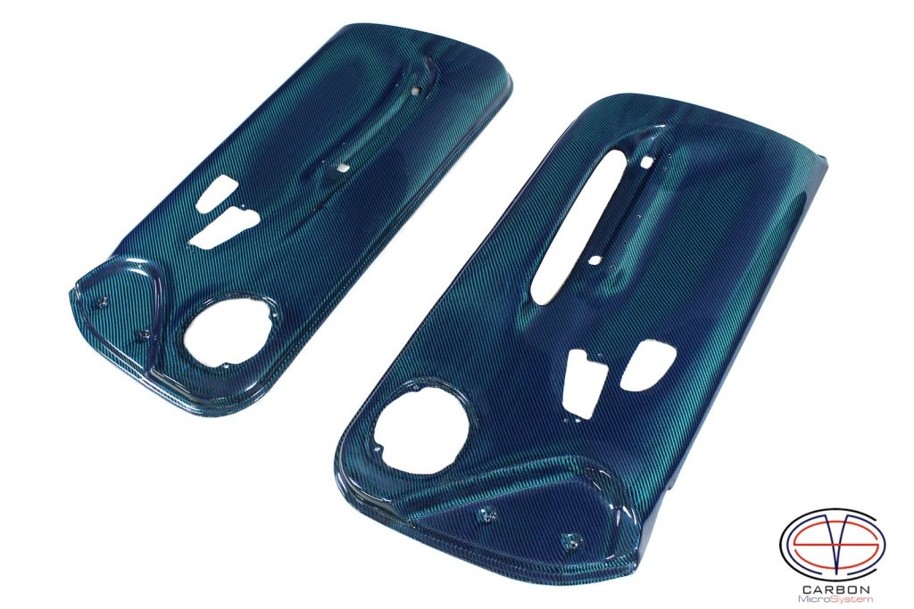 blue carbon door panels for Levin AE101