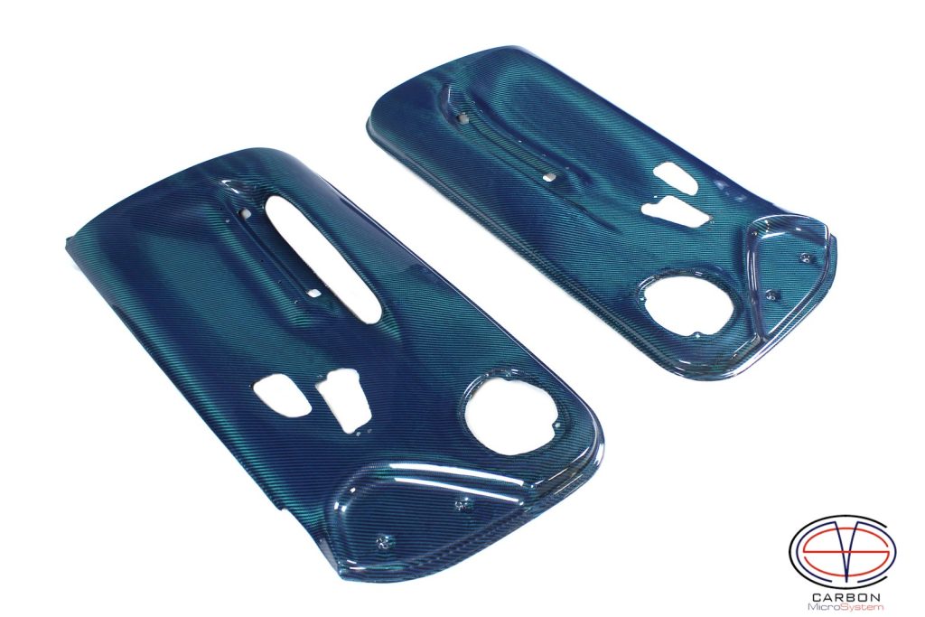 blue carbon door cards for Levin AE101