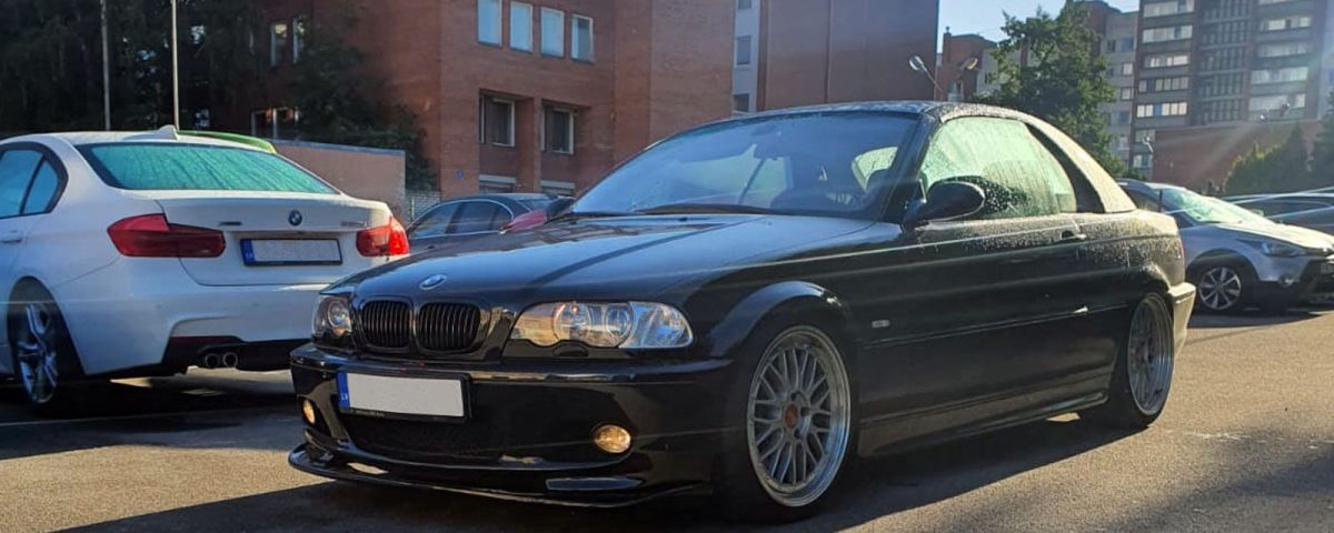 Front lip for BMW 3 E46 M package coupe or cabriolet from Carbon Fiber