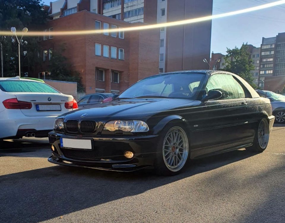 Front lip for BMW 3 E46 M package coupe or cabriolet from Carbon Fiber