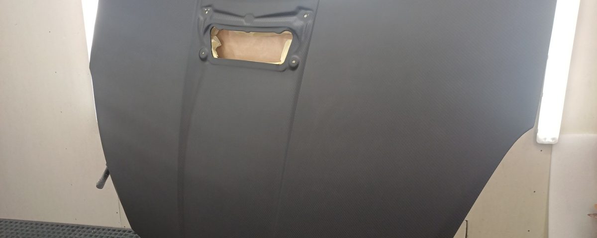 matte carbon fiber hood