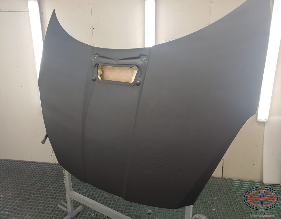 matte carbon fiber hood
