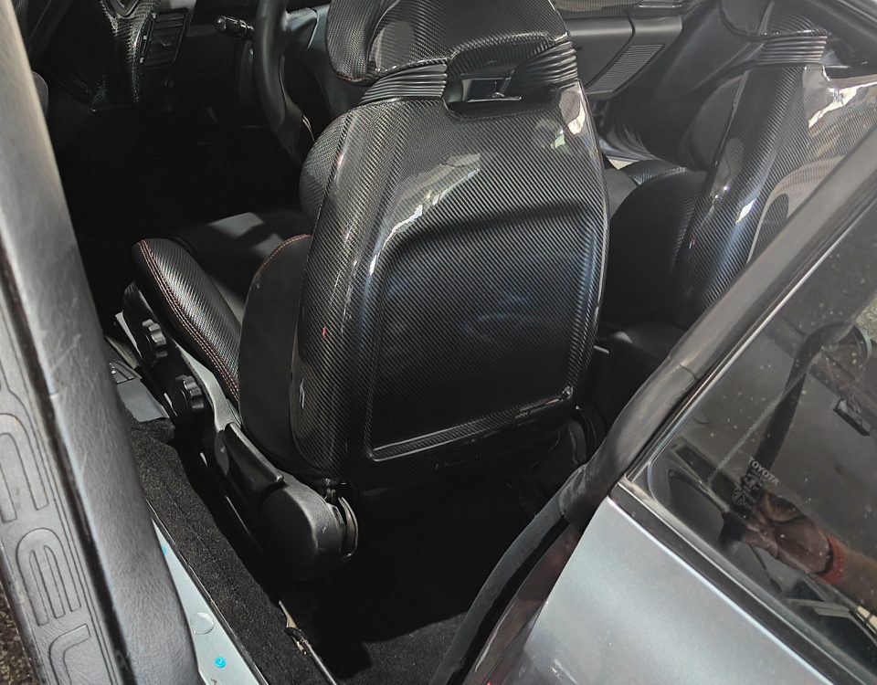 Front seat back covers from Carbon