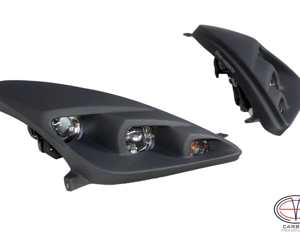 Carbon fiber short number plate surround